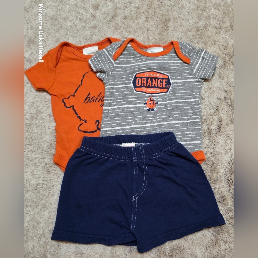 Russell Athletic Orange Baby Bodysuit